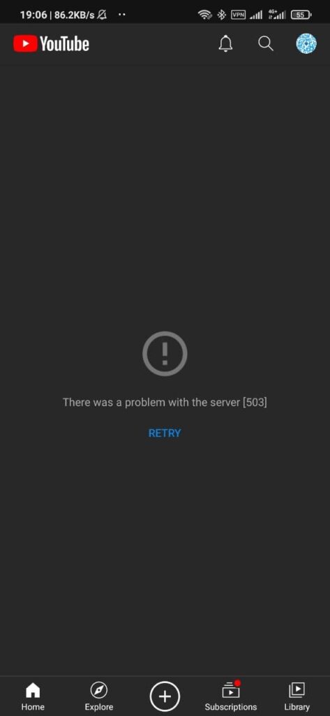 YouTube Android Tidak Dapat Diakses